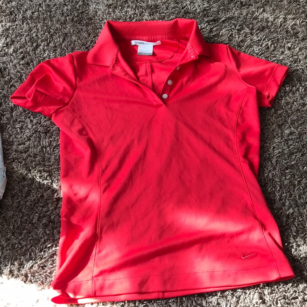 Red nike shirt- Womens xs